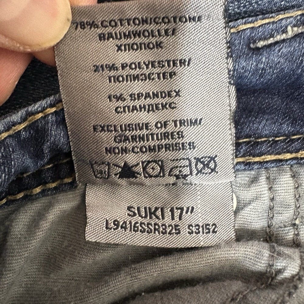 Silver Jeans Womens Size 34 x 31 Suki 17" Dark‎ Blue Bootcut - Picture 4 of 14